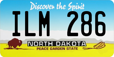 ND license plate ILM286