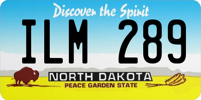 ND license plate ILM289