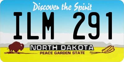 ND license plate ILM291