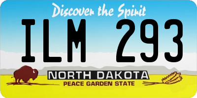 ND license plate ILM293