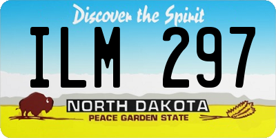 ND license plate ILM297