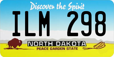 ND license plate ILM298