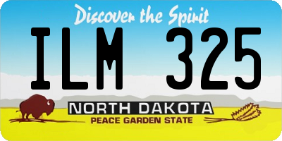 ND license plate ILM325
