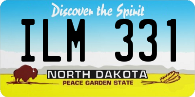 ND license plate ILM331