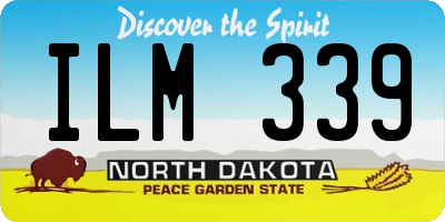 ND license plate ILM339
