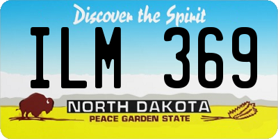 ND license plate ILM369