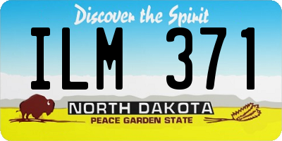 ND license plate ILM371