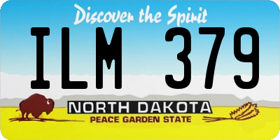 ND license plate ILM379