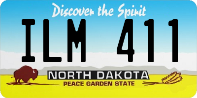 ND license plate ILM411