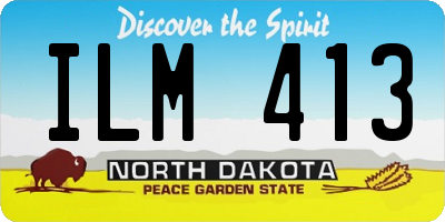 ND license plate ILM413