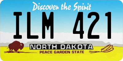 ND license plate ILM421