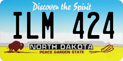 ND license plate ILM424
