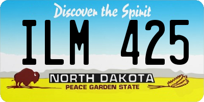 ND license plate ILM425