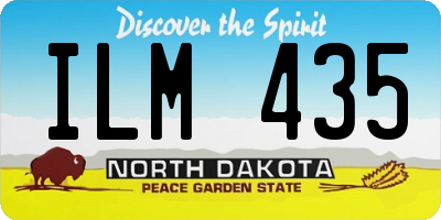 ND license plate ILM435