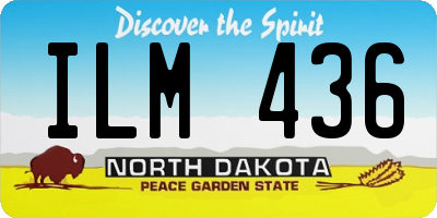 ND license plate ILM436