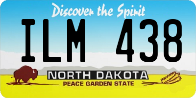 ND license plate ILM438