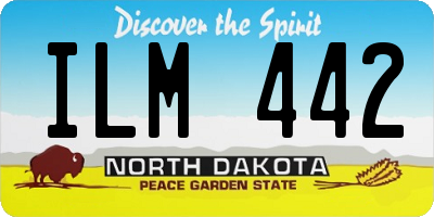 ND license plate ILM442