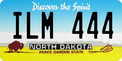 ND license plate ILM444