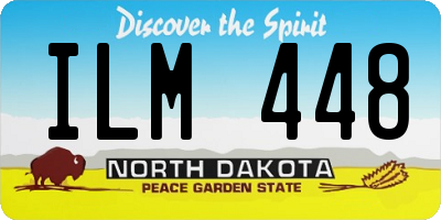 ND license plate ILM448