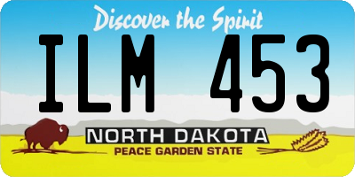 ND license plate ILM453