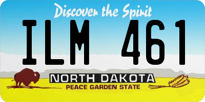 ND license plate ILM461