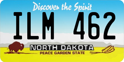 ND license plate ILM462