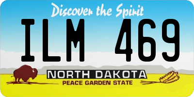 ND license plate ILM469