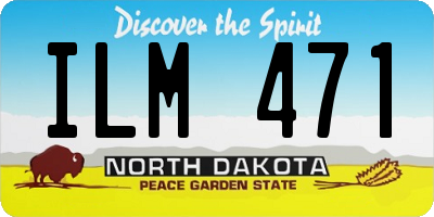 ND license plate ILM471