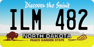 ND license plate ILM482