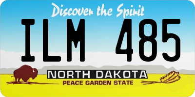 ND license plate ILM485