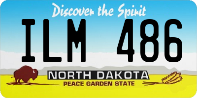 ND license plate ILM486