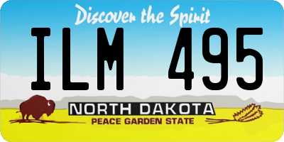 ND license plate ILM495