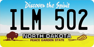 ND license plate ILM502