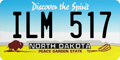 ND license plate ILM517