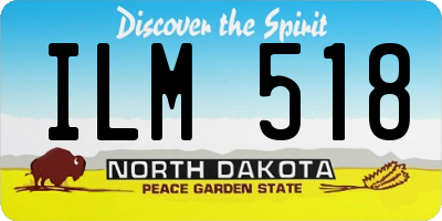 ND license plate ILM518