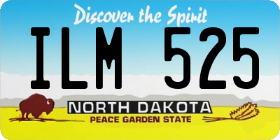 ND license plate ILM525