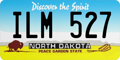 ND license plate ILM527