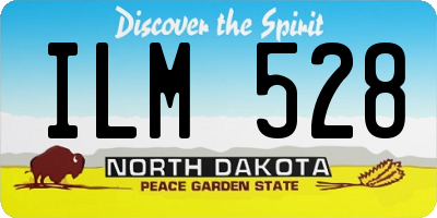 ND license plate ILM528