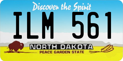 ND license plate ILM561