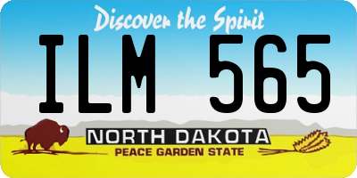 ND license plate ILM565