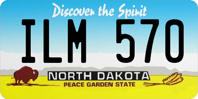 ND license plate ILM570