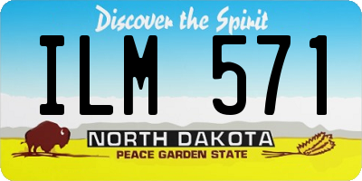 ND license plate ILM571