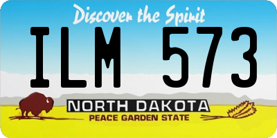 ND license plate ILM573
