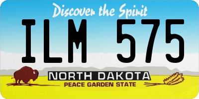 ND license plate ILM575