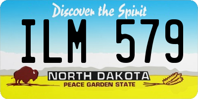 ND license plate ILM579