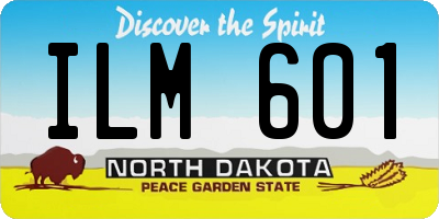 ND license plate ILM601