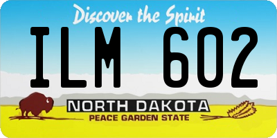 ND license plate ILM602