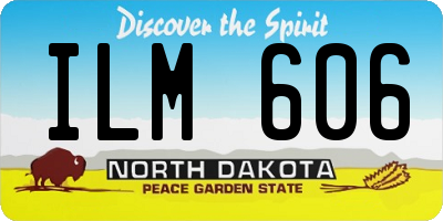 ND license plate ILM606