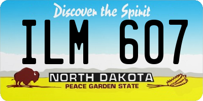 ND license plate ILM607