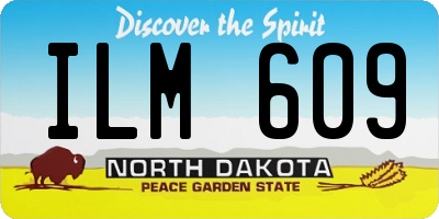 ND license plate ILM609